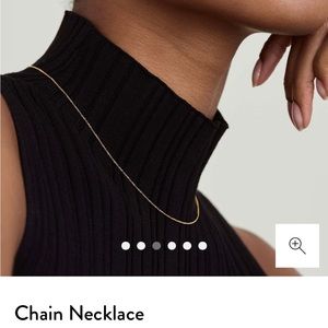 14k solid gold mejuri chain 16” - 18”